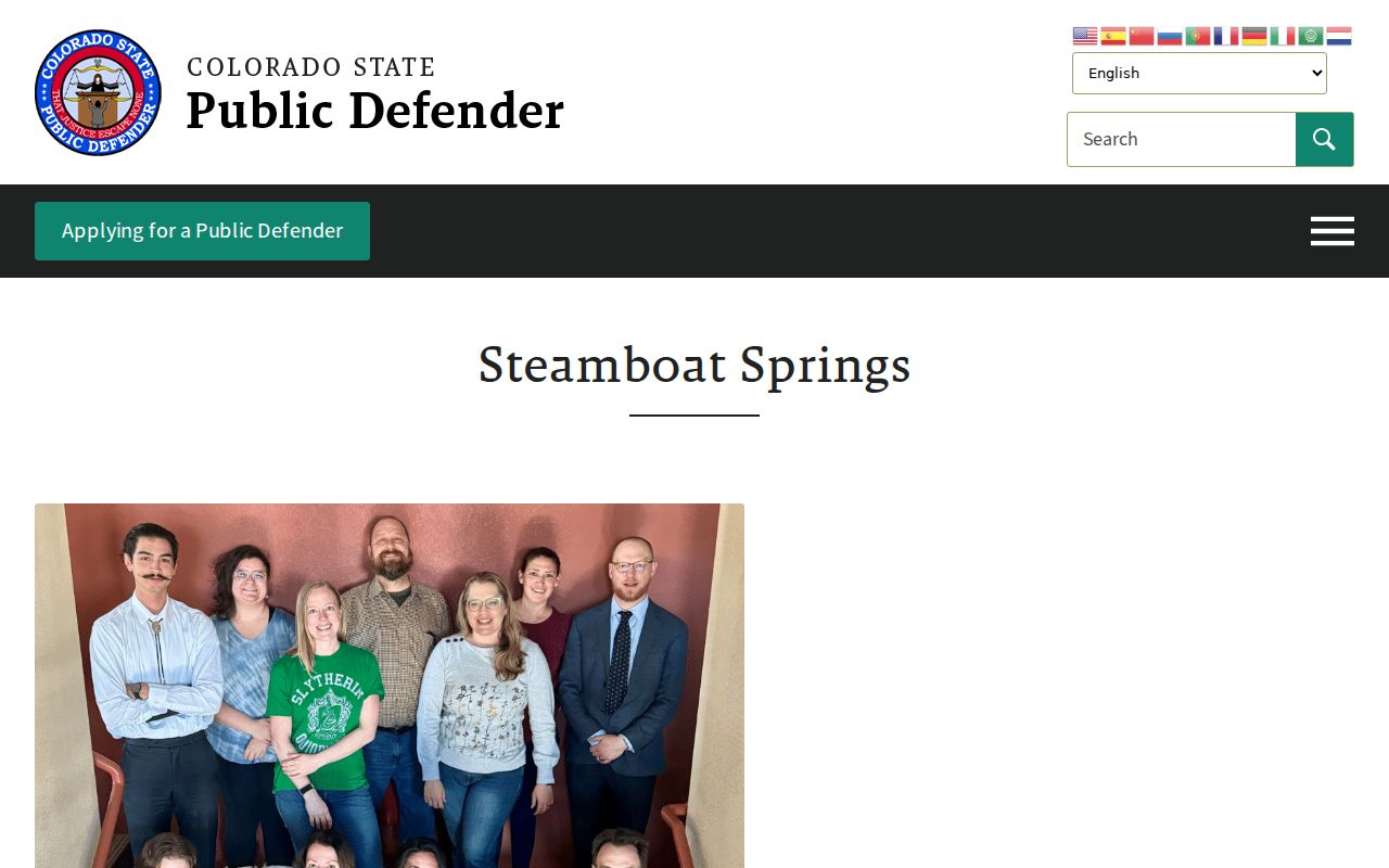 Grand County criminal court records Colorado State Public Defender Steamboat Springs office