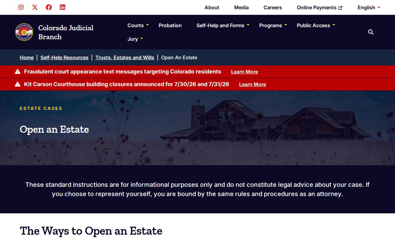 Grand County probate records Colorado open estate information