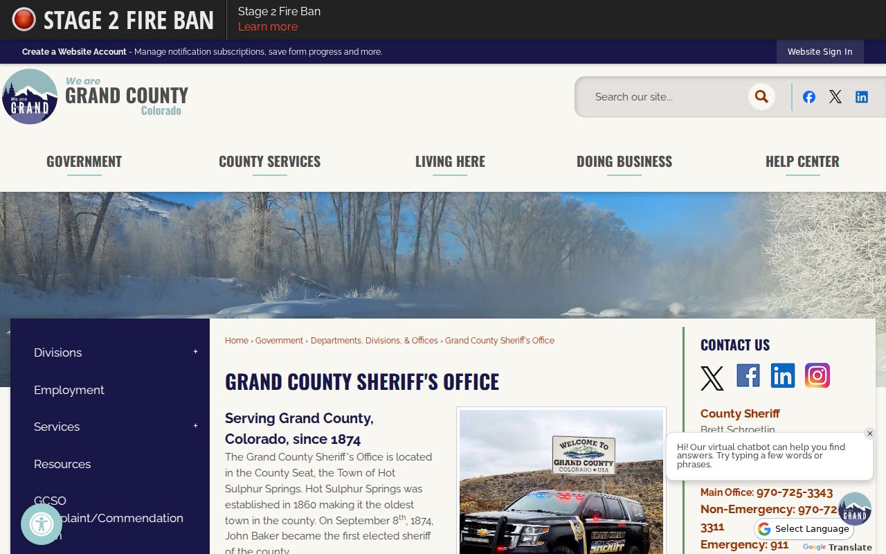 Grand County warrant records sheriff office source